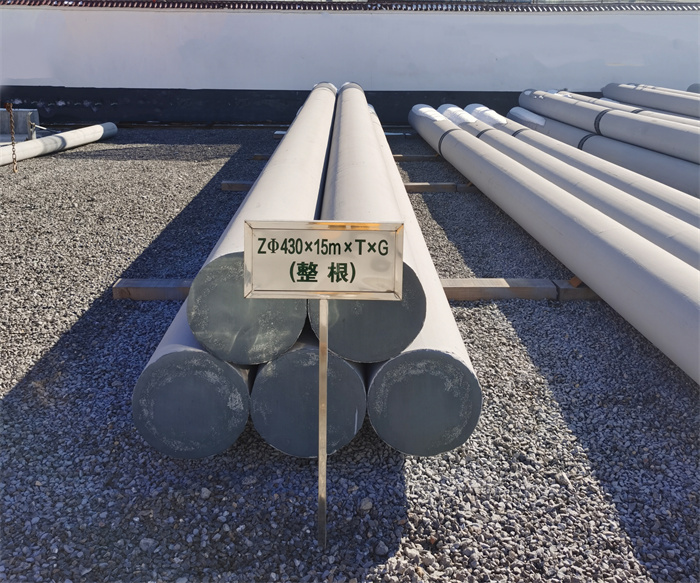 银川430×15米×T×G终端电线杆